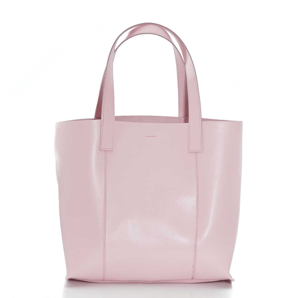 Дамска чанта от естествена италианска кожа модел ESTER pink/1